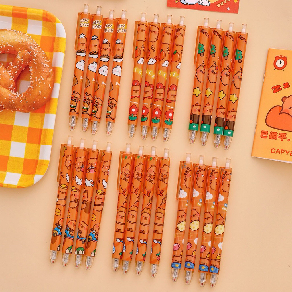 

Kikidoo Pen Motif Lucu 0.5mm | Bolpoin Kawaii Aesthetic Capybara | Pena Cetek RT19