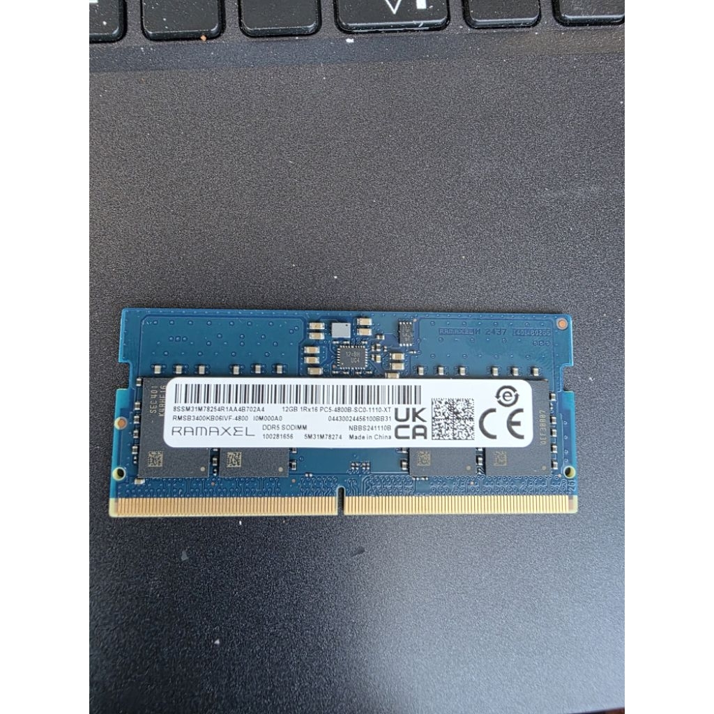 ram 12 gb ddr5 4800 mhz
