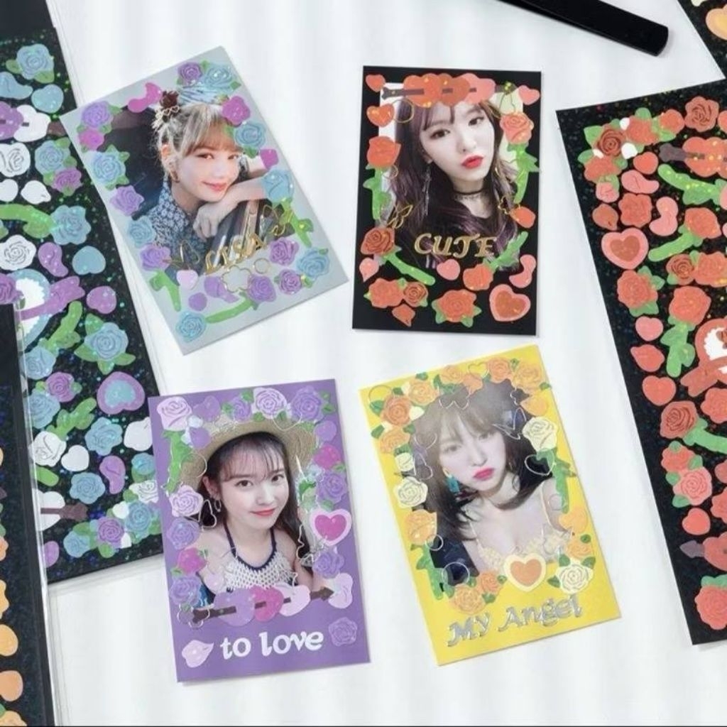 

[ ] 1lembar STICKER FLOWER AESTHETIC / Sticker transparent aesthetic / Deco PC kpop sticker / Sticker aesthetic / journaling sticker aesthetic / sticker laut aesthetic / sticker bulan aesthetic / laser sticker aeathetic / hologram sticker
