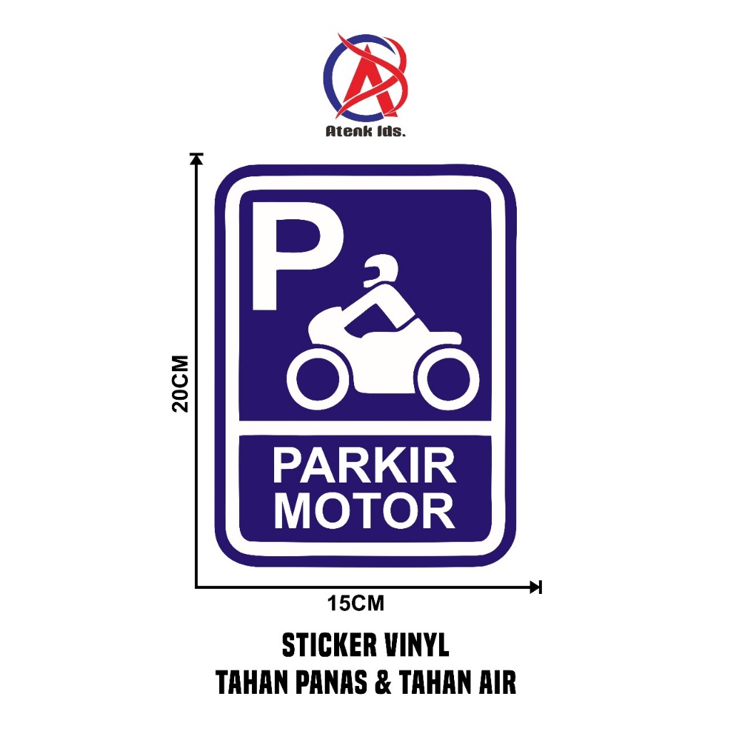 

Stiker Vinyl Parkir Motor 15x20 cm