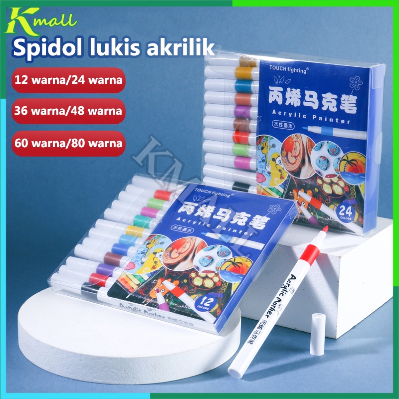 

Spidol Akrilik DIY Painting Spidol Pastel Pulpen Drawing Warna Spidol Acrylic Painter Acrylic Marker Set