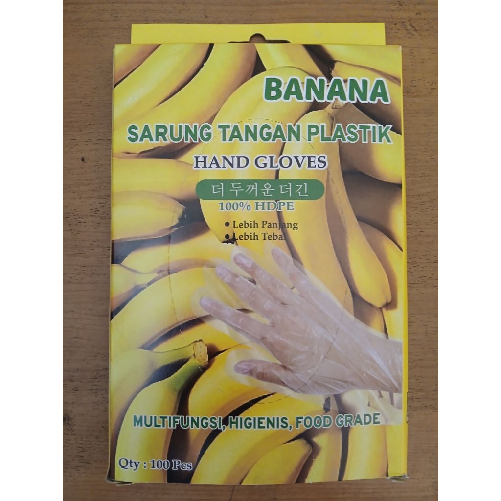 Sarung Tangan Plastik Banana 100 pcs/pack