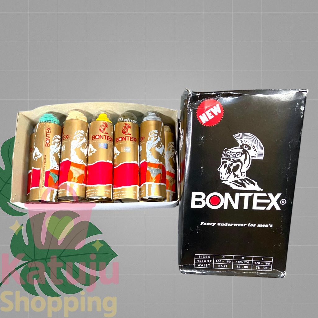 [12 pcs] Sempak Bontex Pria Katun Polos Isi 1 PCS – Size S M L / CD Cowok Harian Nyaman