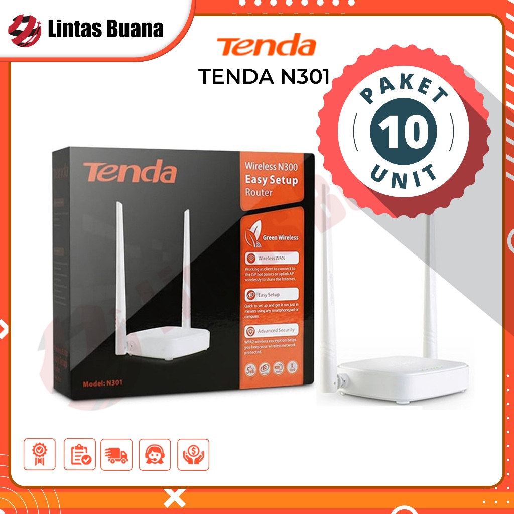 Tenda N301 Paket 10 Unit
