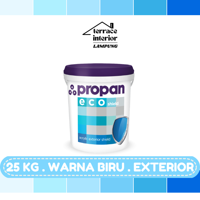 Cat Tembok Exterior Propan Eco Shield  Warna Biru 25 Kg