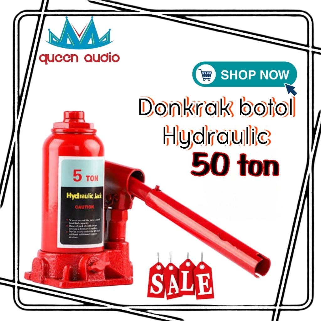 dongkrak botol / dongkrak mobil hidrolik 50 ton  / dongkrak hydraulic jack universal