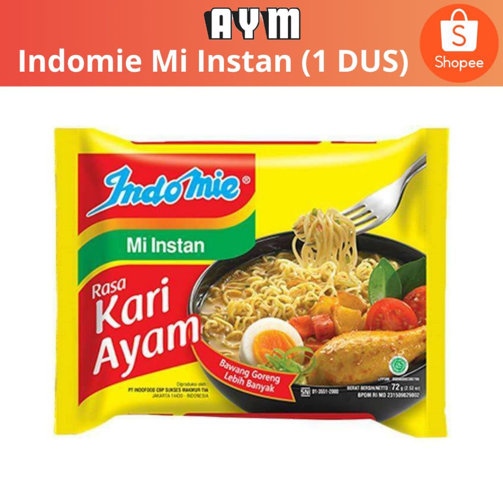 

INDOMIE MIE INSTANT RASA KARI AYAM 72G (1 DUS )