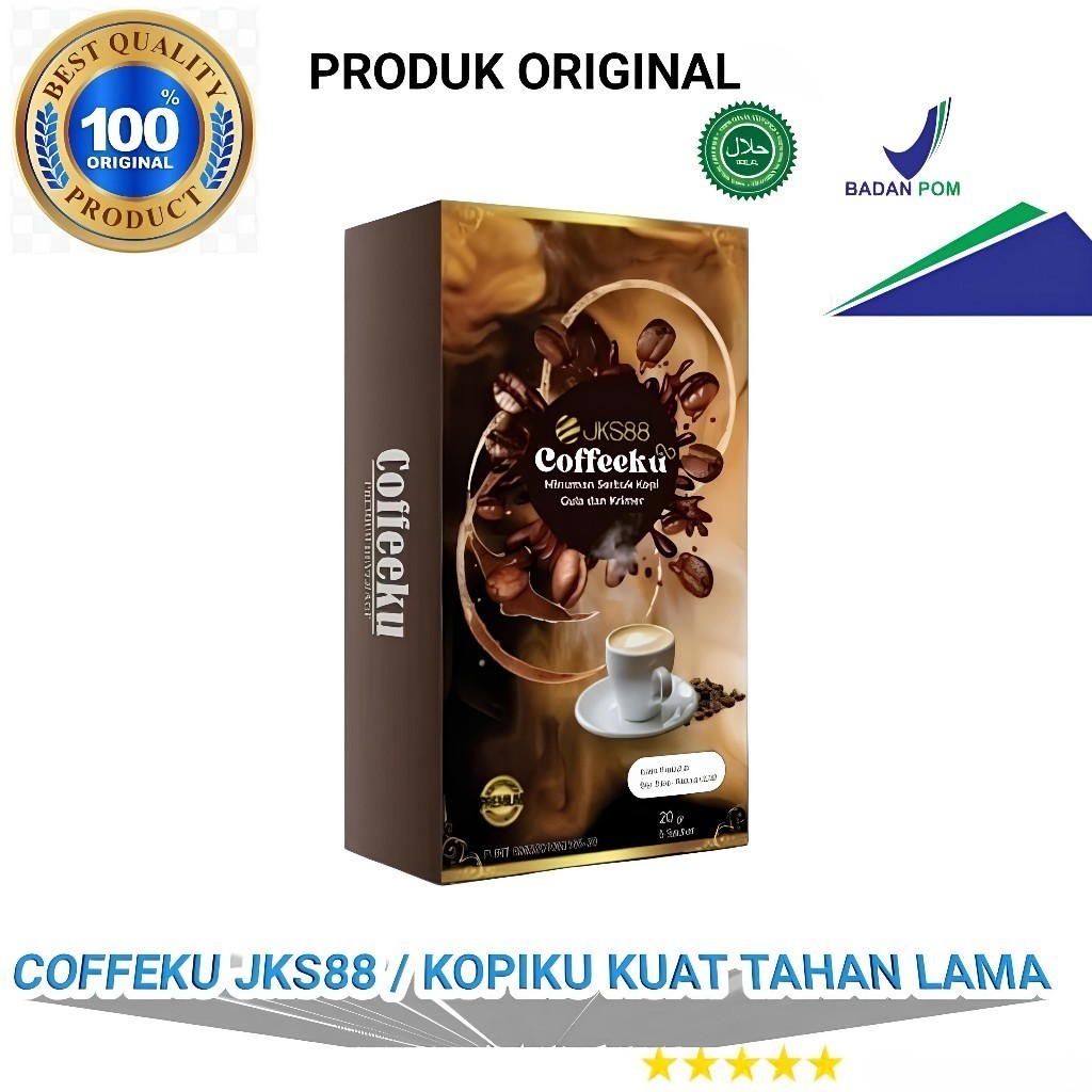 

COFEE COFFEEKU TERBARU / KOPI SAYANG JKS88 1 BOX ISI 5 SACHET