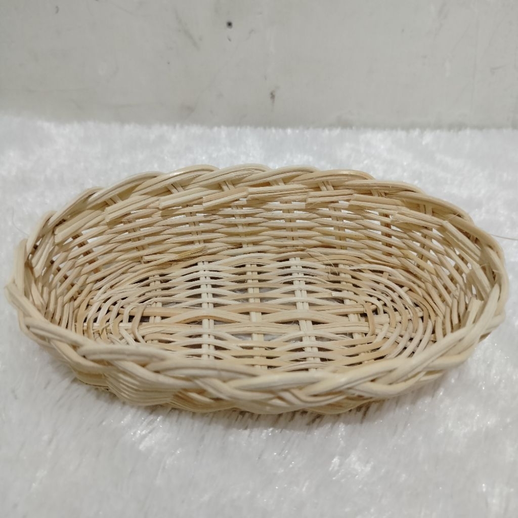 Keranjang rotan oval/keranjang ayaman rotan