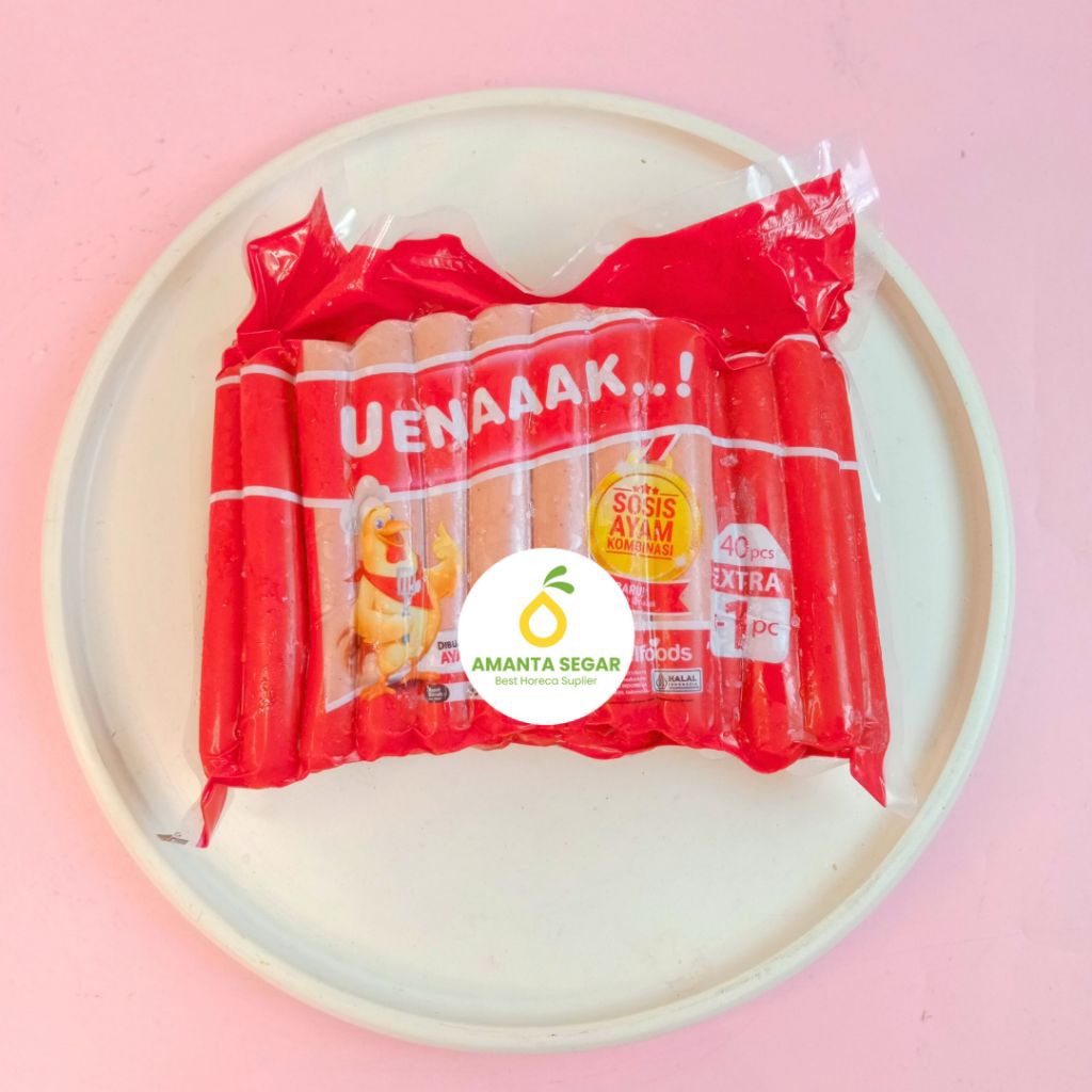 

Amanta Segar | Sosis Ayam Pilihan Uenaaak Belfoods 950 Gram Berkualitas Premium
