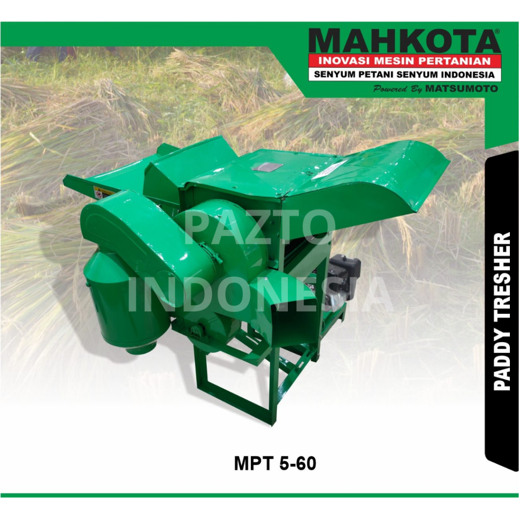 Mesin Perontok Padi Mahkota MPT 5-60 Paddy Thresher ORIGINAL
