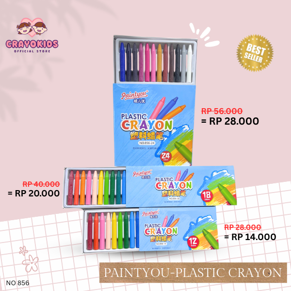 

CRAYOKIDS PAINTYOU PLASTIC CRAYON - Krayon Plastik Berkualitas