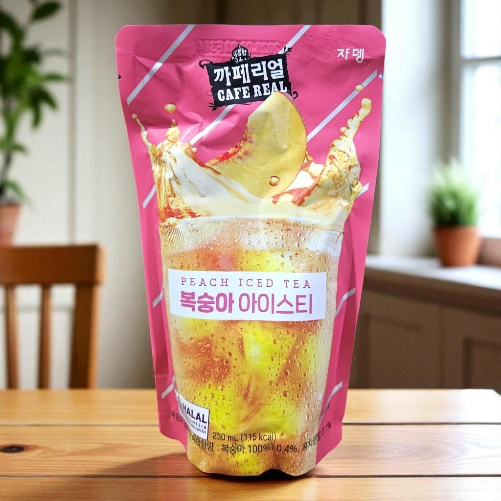 

Jardin Peach Ice Tea / Teh Campuran Buah Persik / Minuman dari Korea / Teh Korea