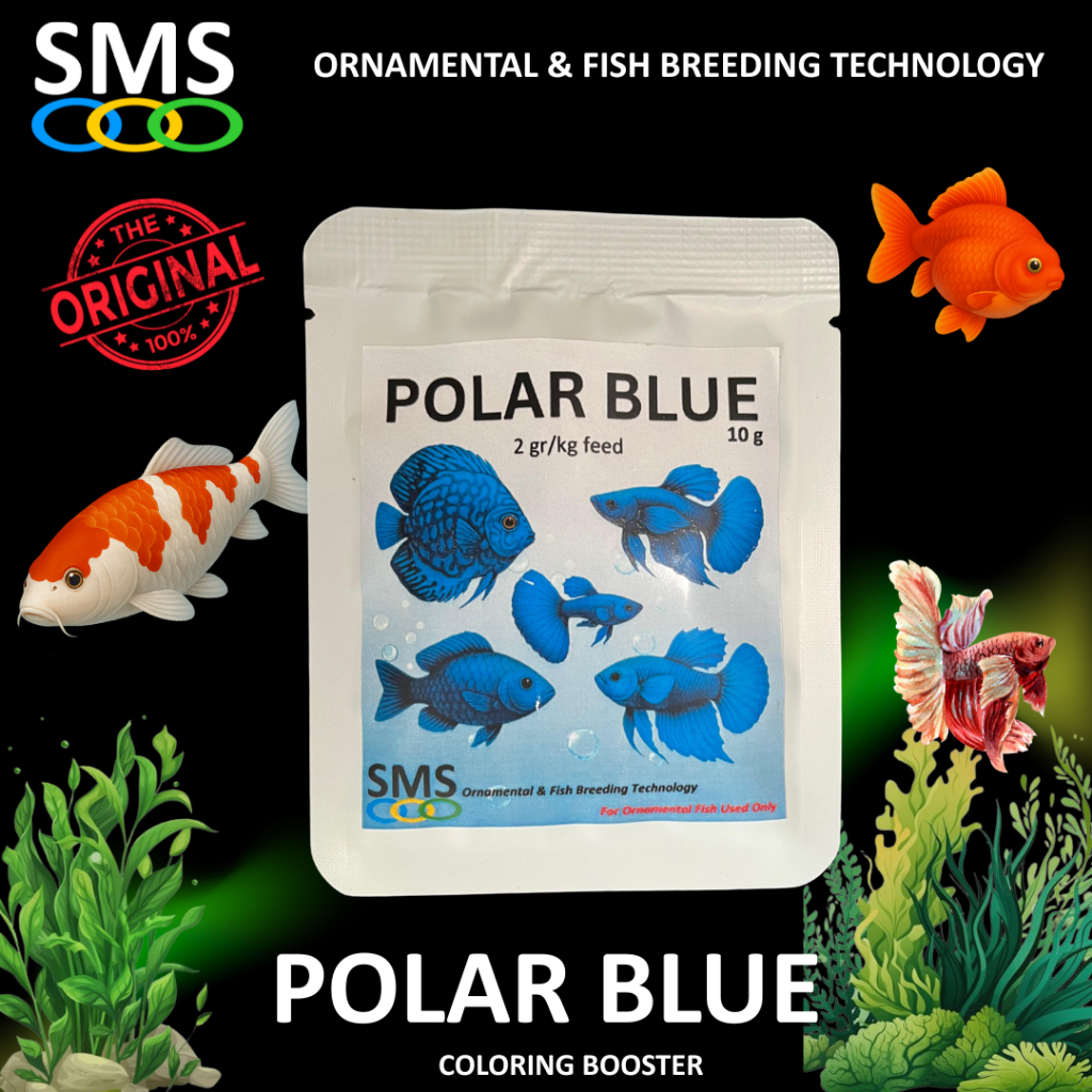 Pigmen Biru Ikan/Blue Pigment/Carophyll Blue/POLAR BLUE Penambah Pigmen Warna Biru Ikan Hias/Warna B