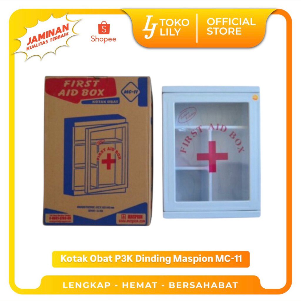 Kotak Obat P3K Dinding Wall Cab First Aid Box Maspion MC-11
