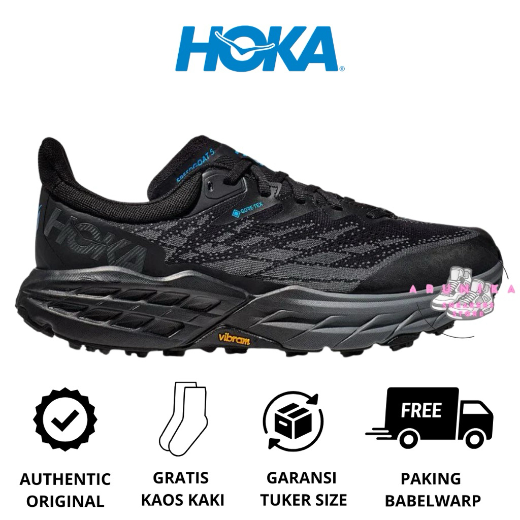 Sepatu Running Trailrun Hiking Hoka Original Hoka Speedgoat 5 Black