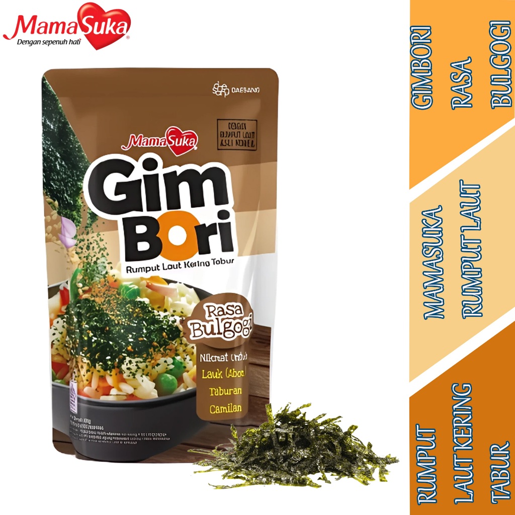 

Rumput Laut Kering Tabur - Mamasuka Gimbori - Rumput Laut Rasa Bulgogi - 60gr