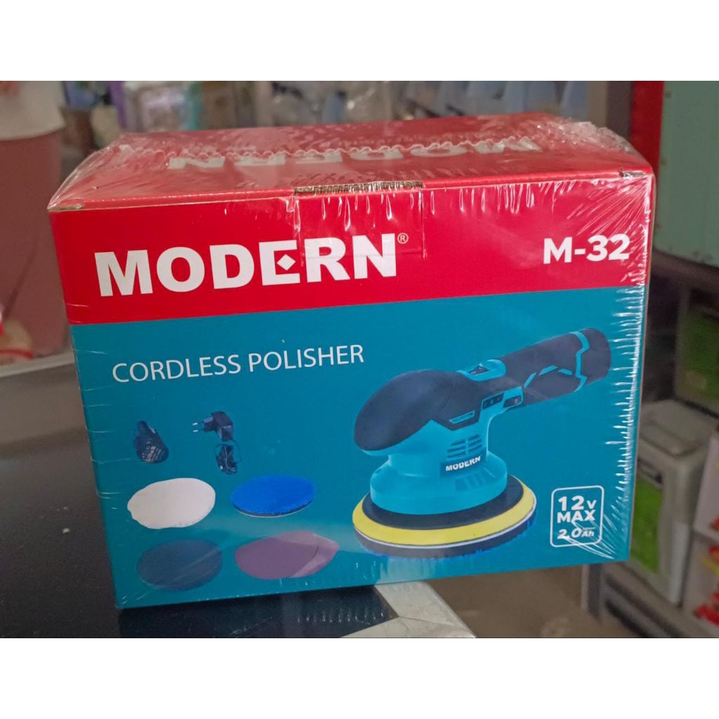 MESIN POLES CORDLESS MODERN M-32 / MESIN POLES MOBIL MODERN 12V