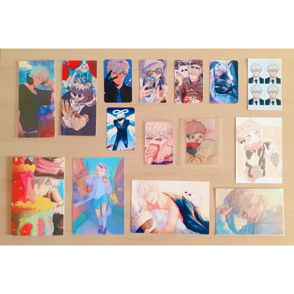 Postcard / kertas ganteng jujutsu kaisen jjk Gojo, Inumaki, & Yuji
