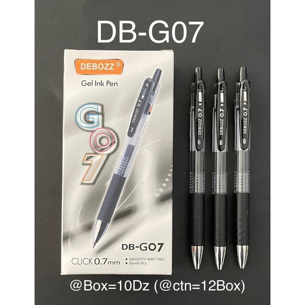 

Pulpen Gel Debozz DB-G07 0.7mm – Klik, Tinta Hitam, Smooth & Cepat Kering - Alat Tulis Kantor/ATK Murah Medan