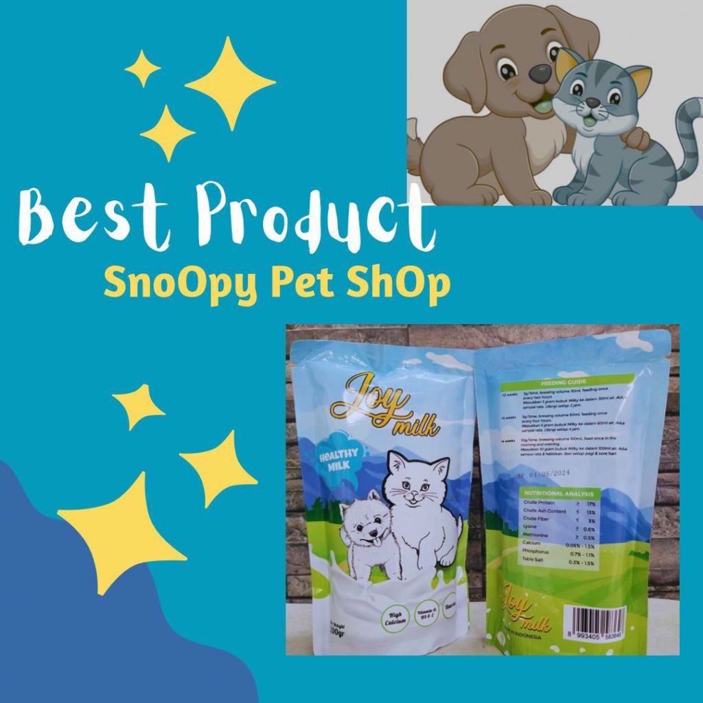 

Susu JOYMILK Anjing & Kucing 200gr