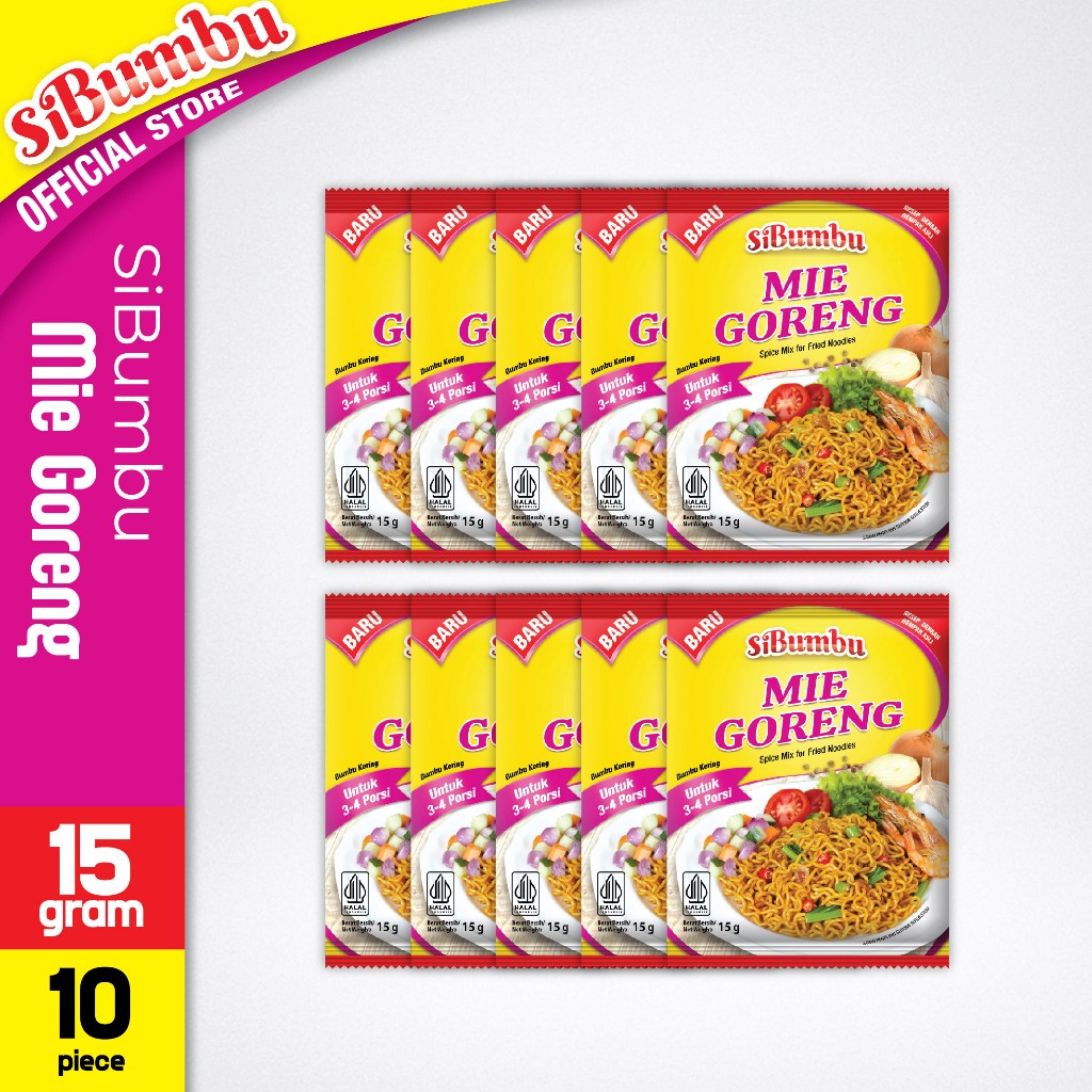 

10pcs - SiBumbu Bumbu Mie Goreng