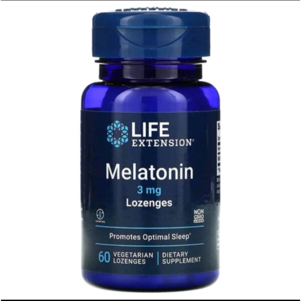 life extension melatonin 3 mg lozenges 60.lozenges