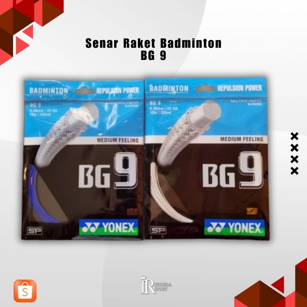 SENAR RAKET BADMINTON BULU TANGKIS YONEX BG 9 SP ORIGINAL