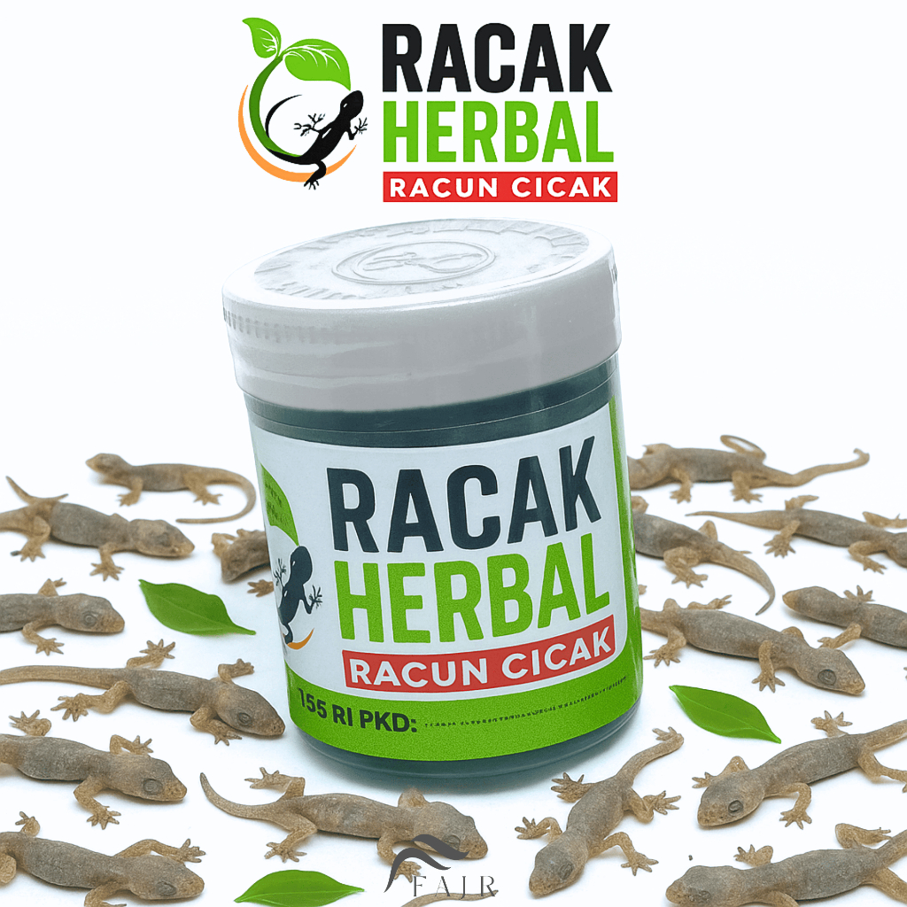 Racun Cicak Ampuh - Racak Herbal - Racun Cicak Herbal Original Aman - Obat Pembasmi Cicak