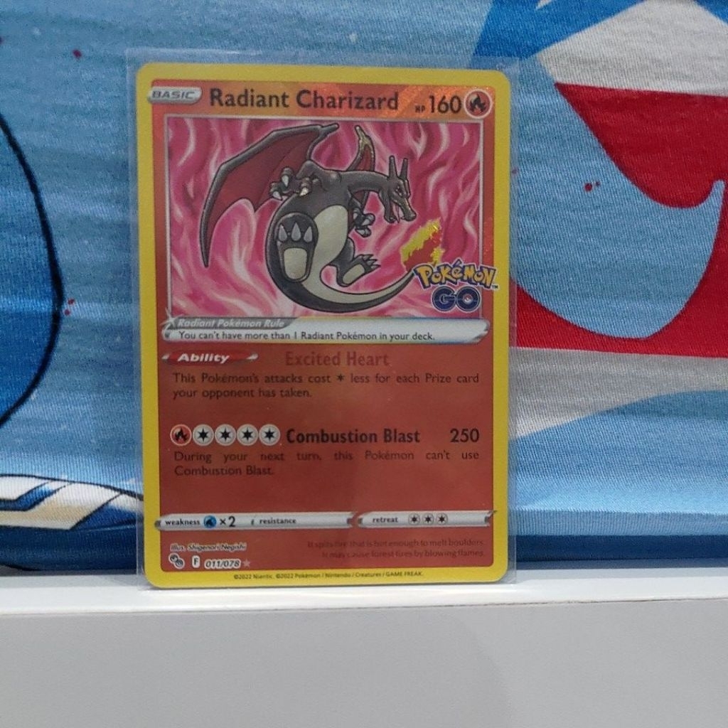 Kartu Pokemon Ori Radiant Charizard Pokemon Go TCG MURAH Mainan Anak Koleksi Kartu