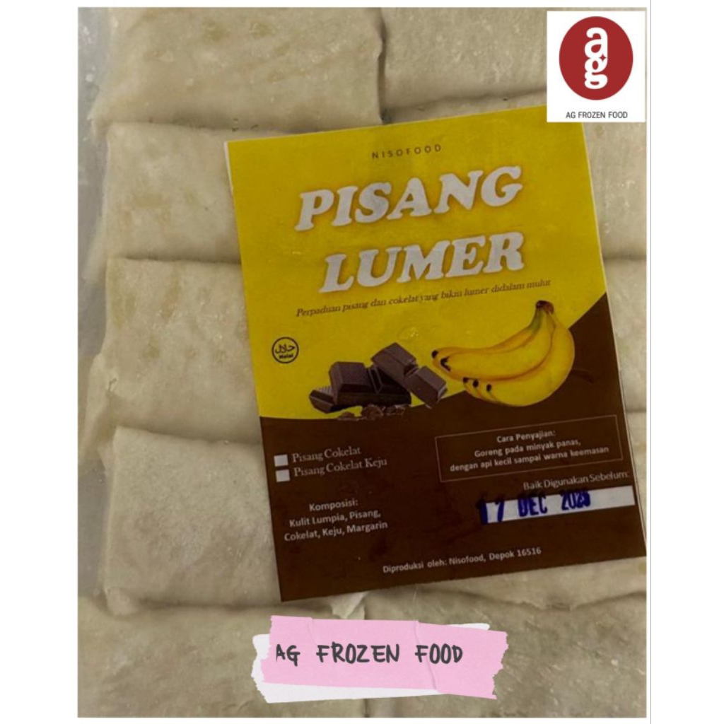 

Nisofood pisang Coklat Lumer isi 10 pcs