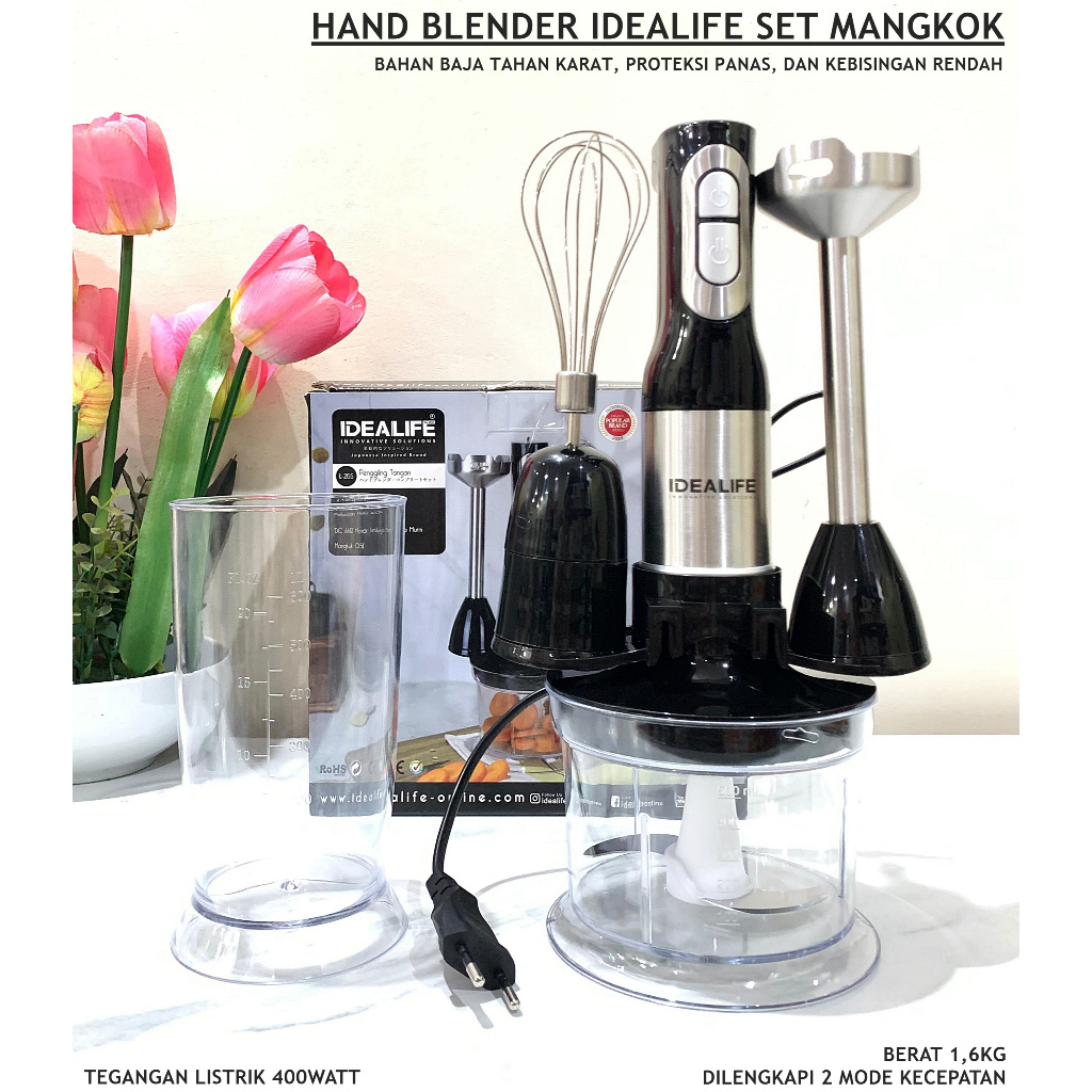 HAND BLENDER IDEALIFE SET MANGKOK
