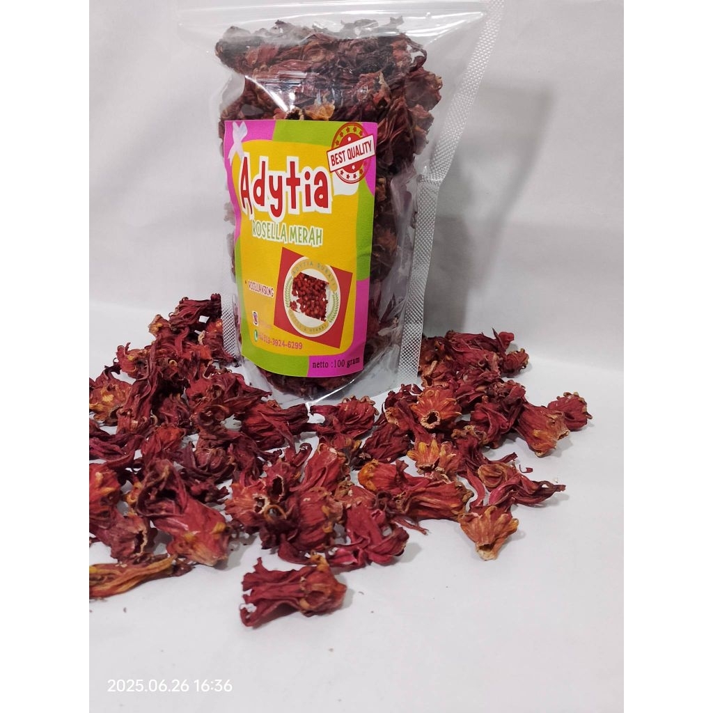 

Rosella merah kering (hibiscus sabdariffa) 50 gram