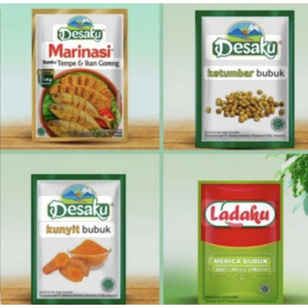 

< renteng> desa ku bumbu dapur 1renteng isi 12 pcs