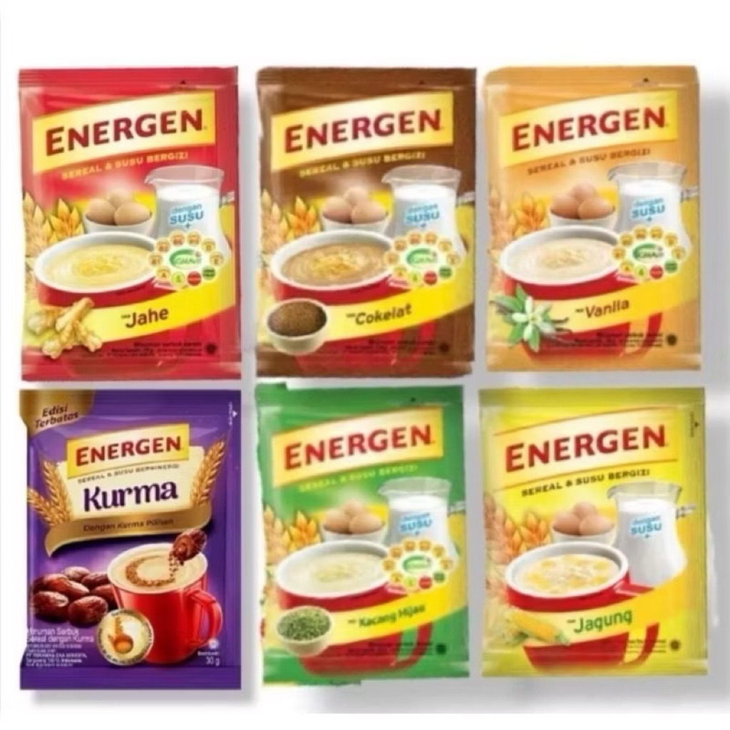 

Energen Sereal Instan isi 10 sachets /Energen Cereal Renteng ( isi 10 bungkus)