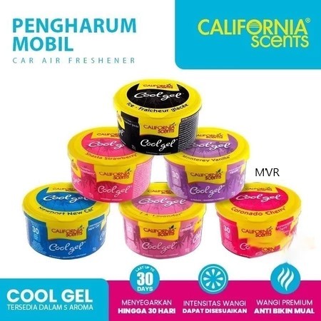 Parfum mobil ORIGINAL California scents cool gel/Pewangi mobil California scent