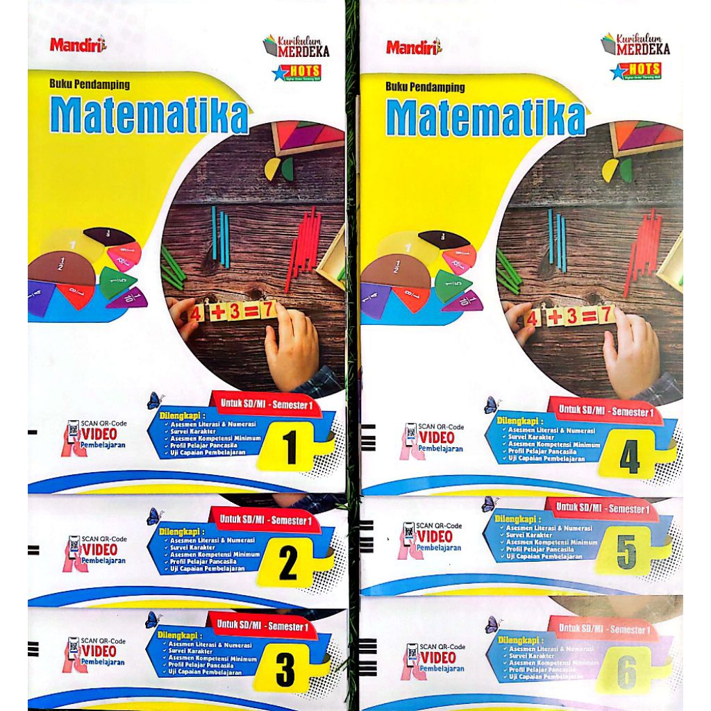 LKS MANDIRI SD MI MATEMATIKA KELAS 1 2 3 4 5 6 SEMESTER 1 GANJIL KURIKULUM MERDEKA
