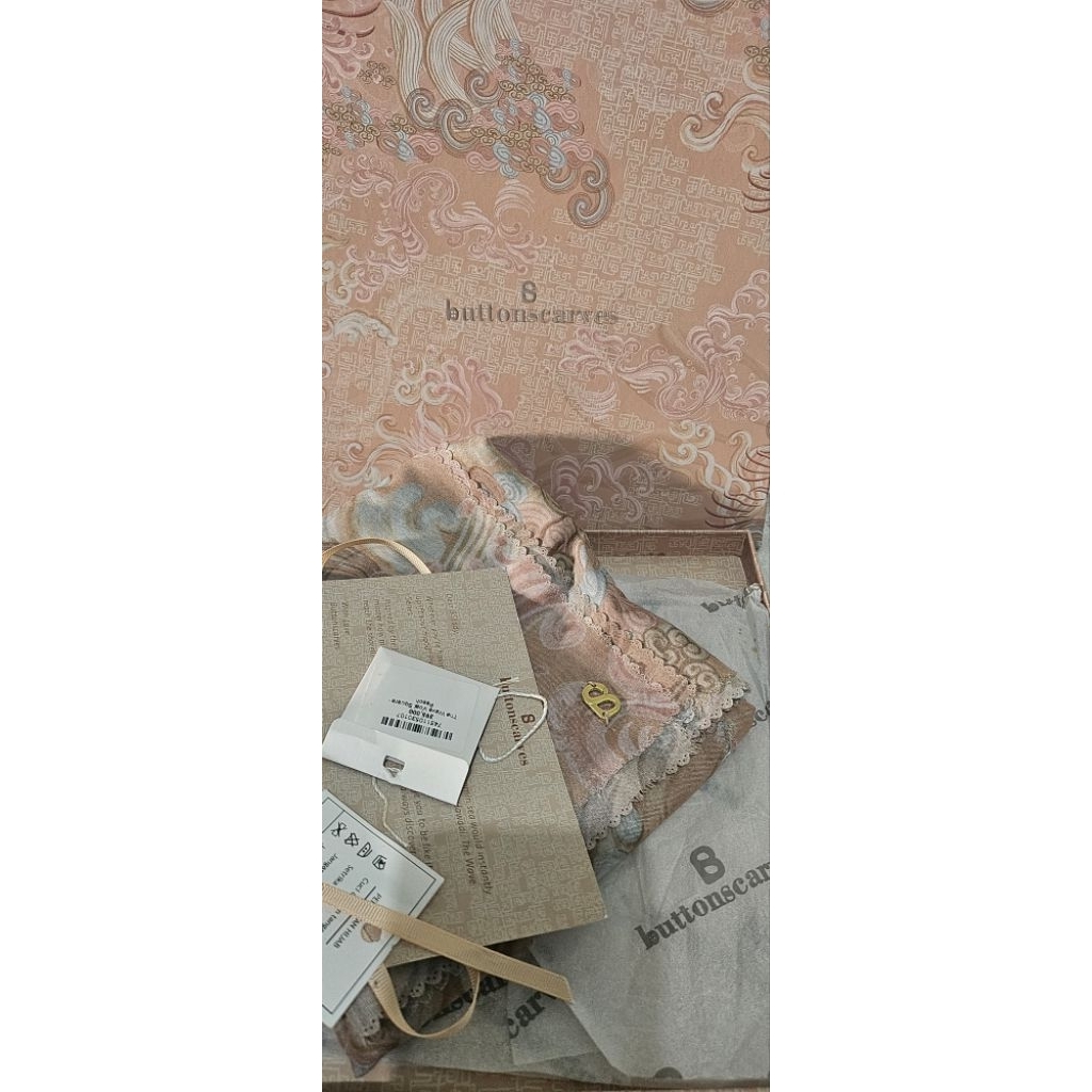 Preloved Buttonscarves The Wave Peach