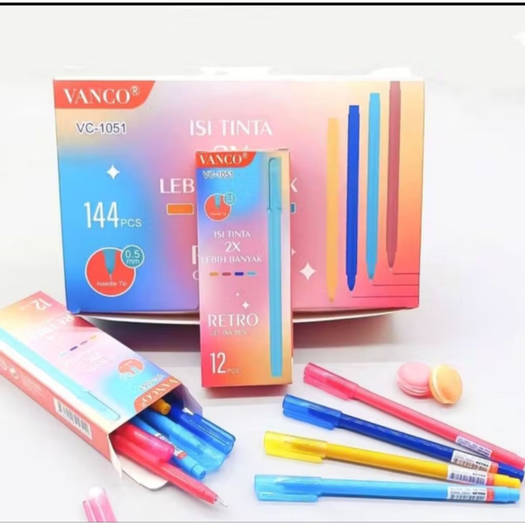 

bolpoin vanco VC-1051 hitam(1pack isi 12 pcs)