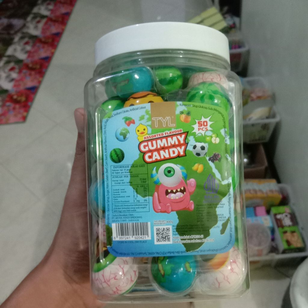 

GUMMY CANDY BOLA MATA, HARGA ECER 2000 an