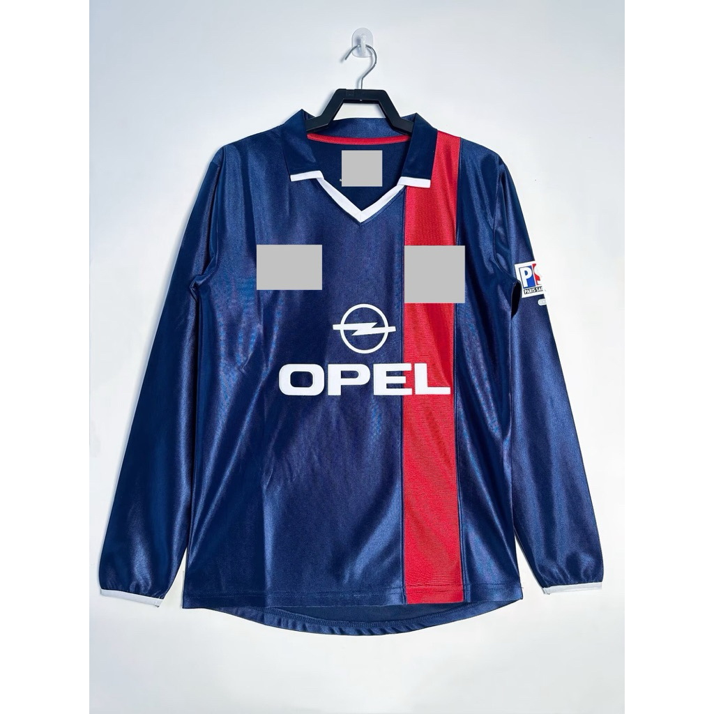 (LONG SLEEVE RETRO) JERSEY BOLA PSGHE HOME 2001 LS GRADE ORI