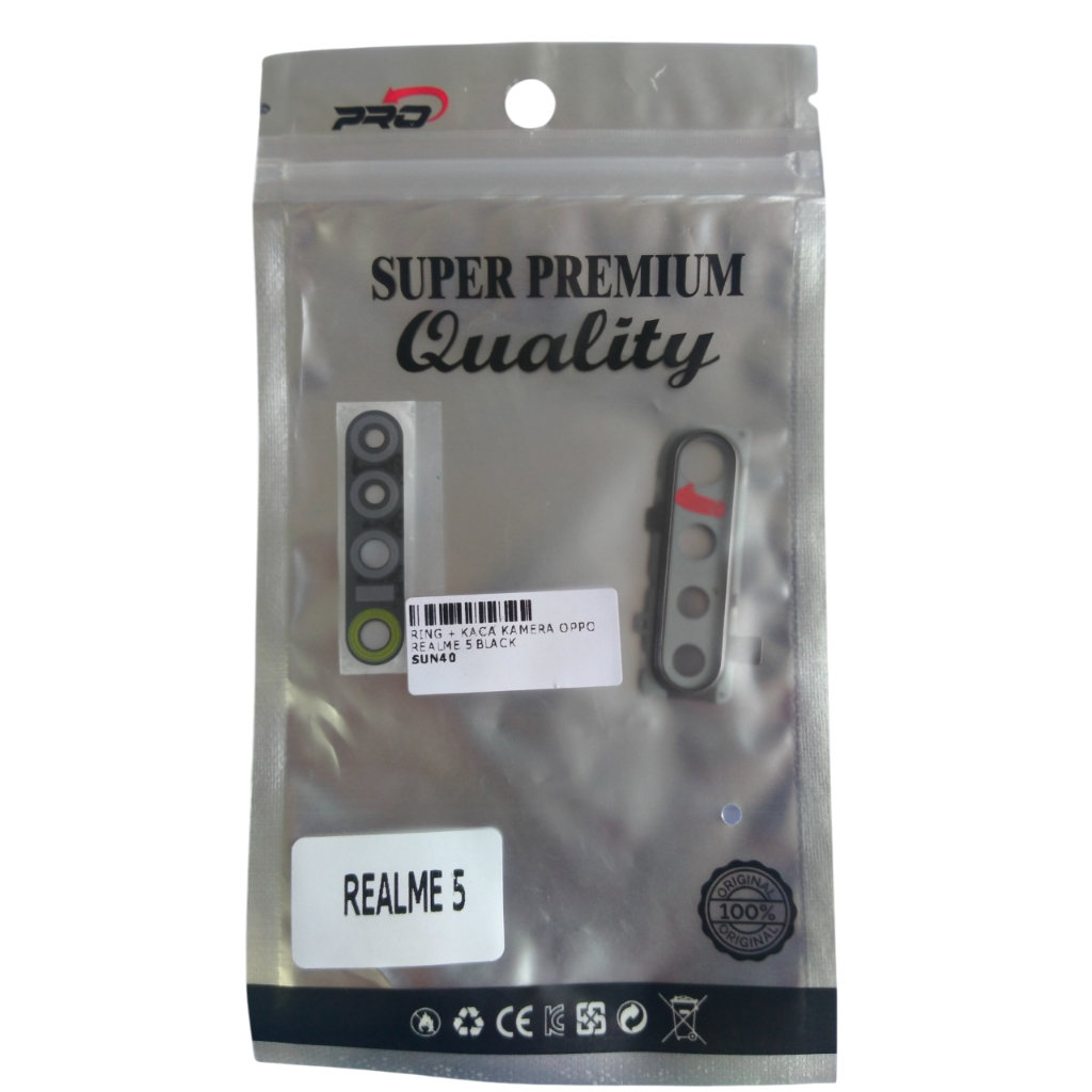 RING + KACA KAMERA REALME 5 BLACK
