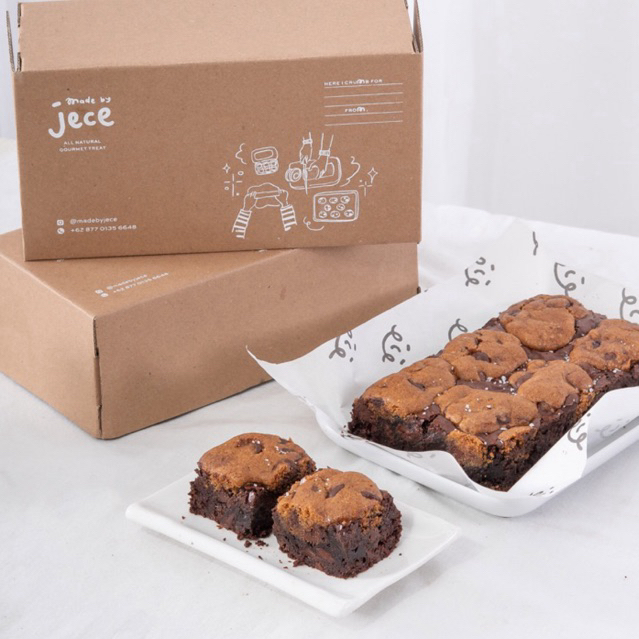 

MADE BY JECE - Dark Brokies Brownies Cookies Chocolate Premium