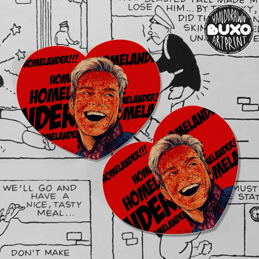

buxo - THE BOYS HOMELANDER vinyl sticker / sticker film movie series lucu