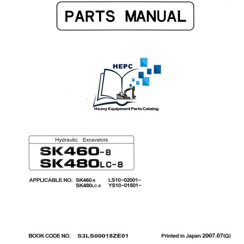 Parts Manual Kobelco Excavators SK460-8/SK480LC-8  PDF