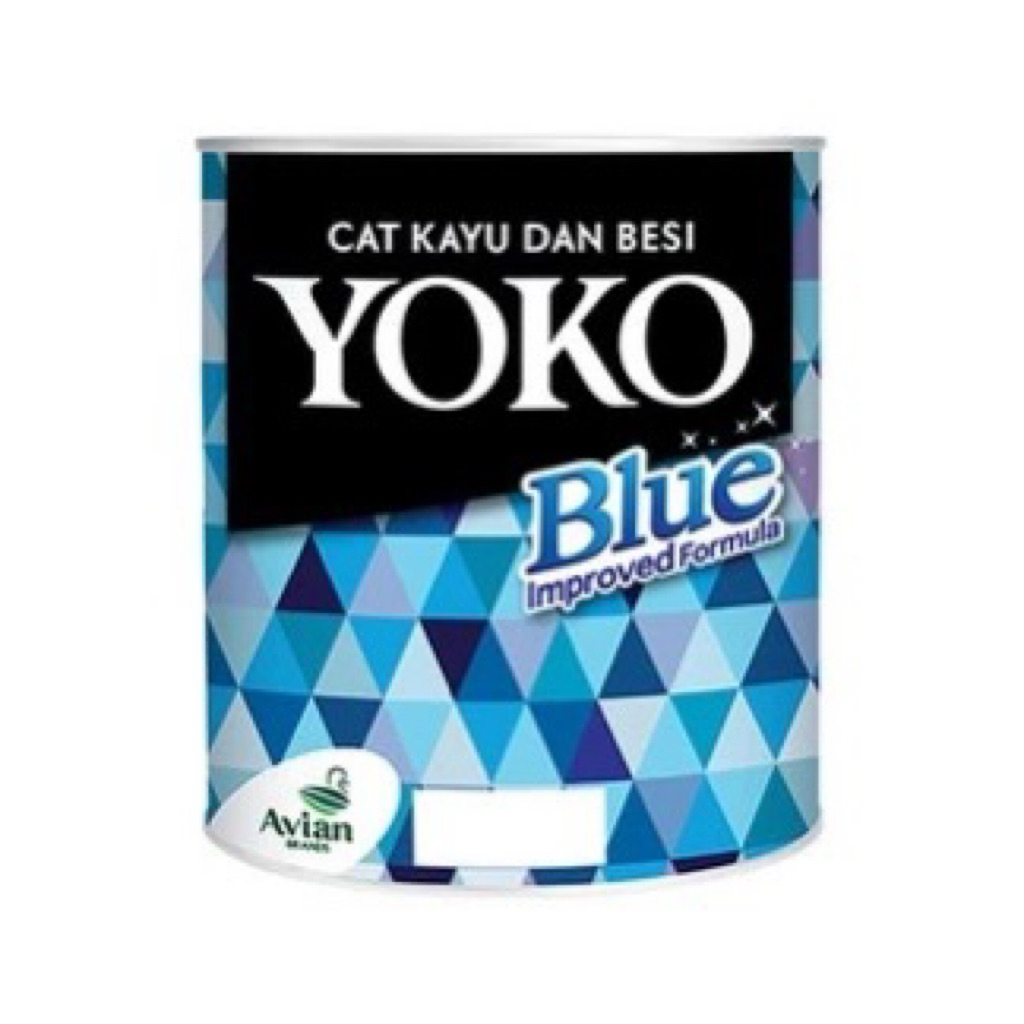 Cat Besi Kayu Yoko Kemasan 1 KG Cat Dasar 0,7 Liter Warna Putih Hitam Cat Meni Besi