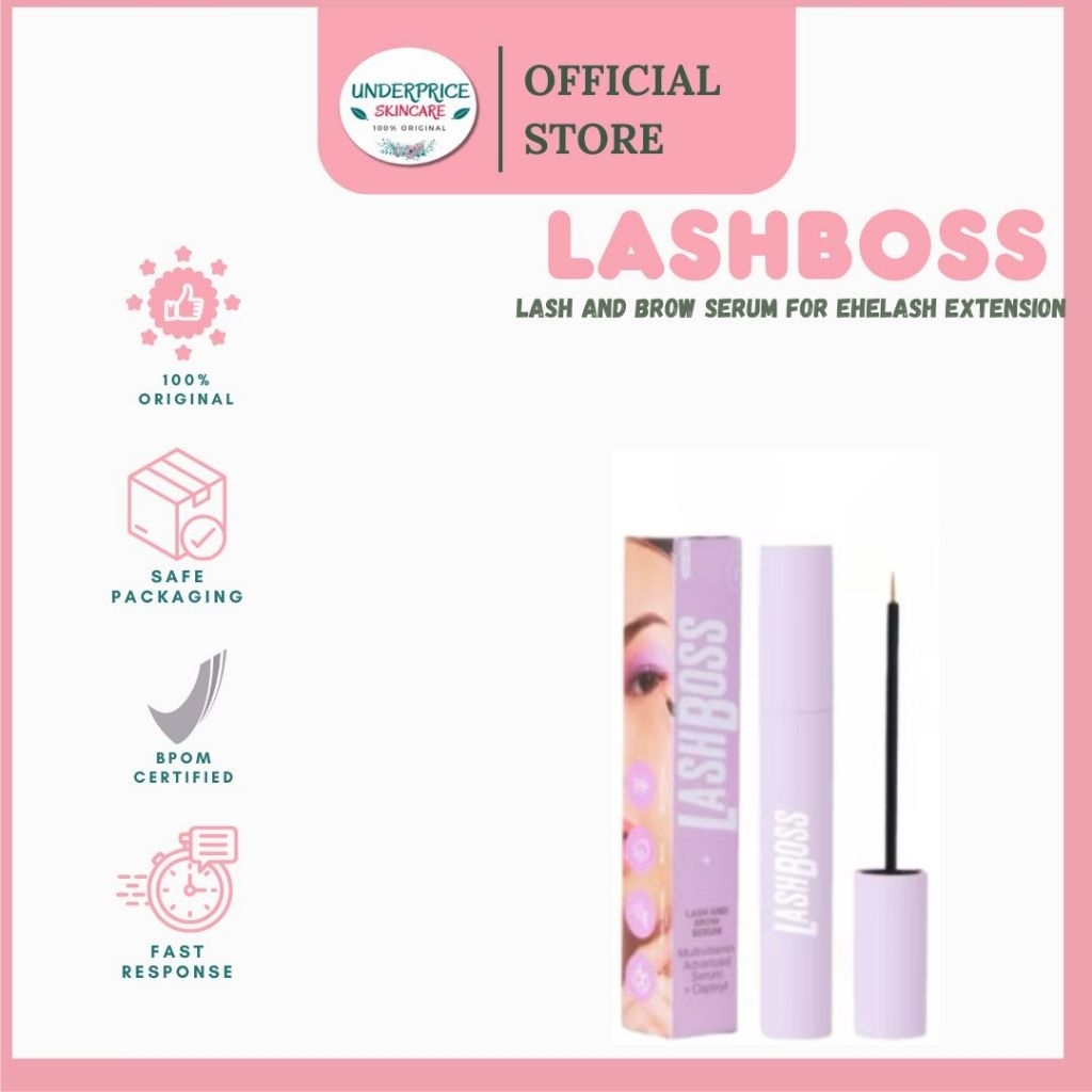 LashBoss Lash and Brow Serum for Eyelash Extension (ungu)