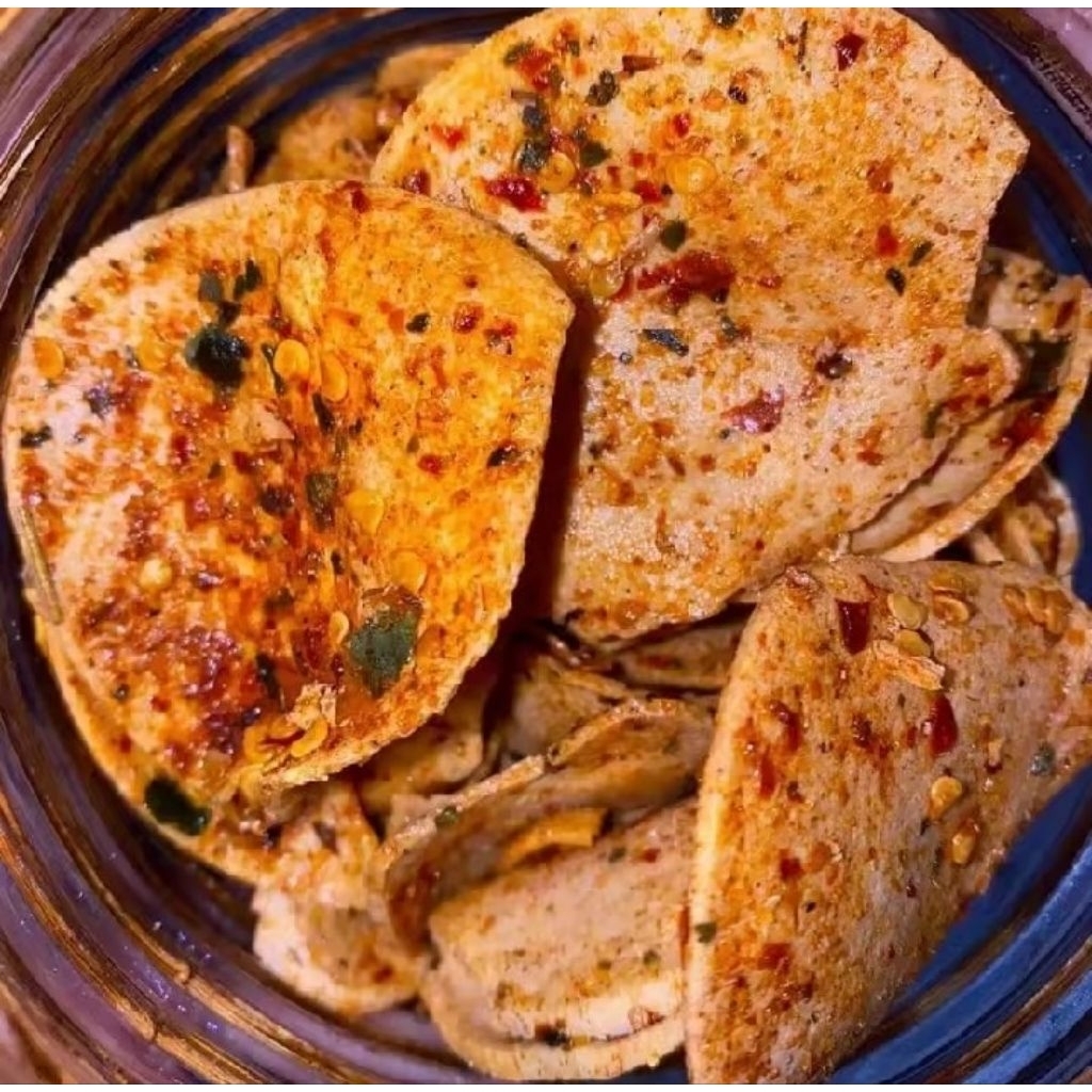 

Basreng pedas daun jeruk 500 gr/1000 gr