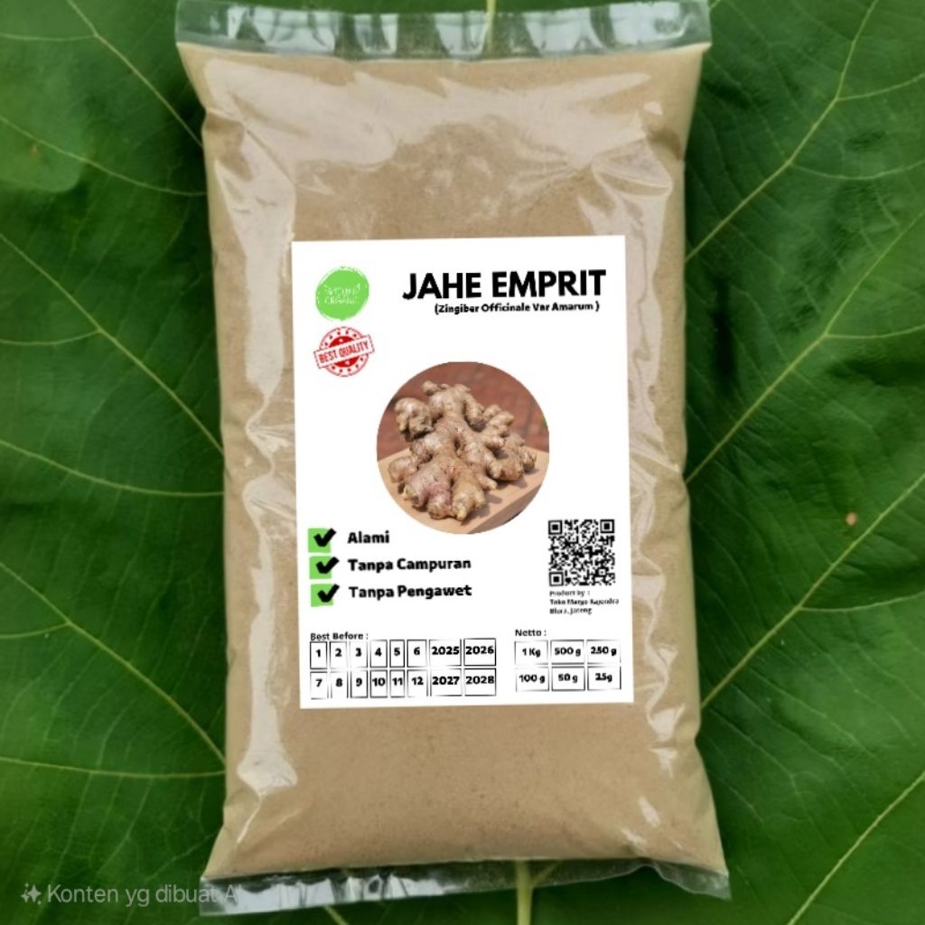 

Jahe Emprit Bubuk 250 Gram Serbuk Jahe Emprit Murni
