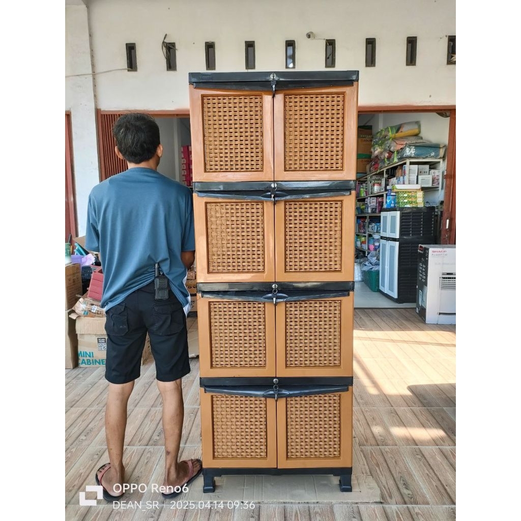 lemari napolly 8 pintu CRS X48 JATI kunci